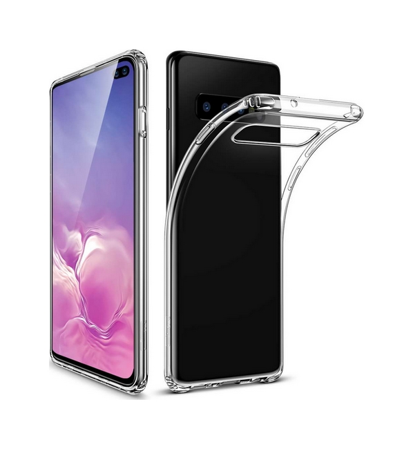 Levně Pouzdro TopQ Samsung S10+ silikon průhledný ultratenký 0,5 mm 52780 (kryt neboli obal na mobil Samsung S10+)