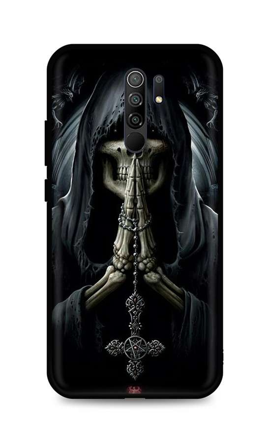 Levně Kryt TopQ Xiaomi Redmi 9 silikon Grim Reaper 52901 (pouzdro neboli obal na mobil Xiaomi Redmi 9)