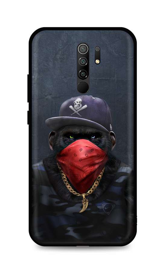 Levně Kryt TopQ Xiaomi Redmi 9 silikon Monkey Gangster 52905 (pouzdro neboli obal na mobil Xiaomi Redmi 9)