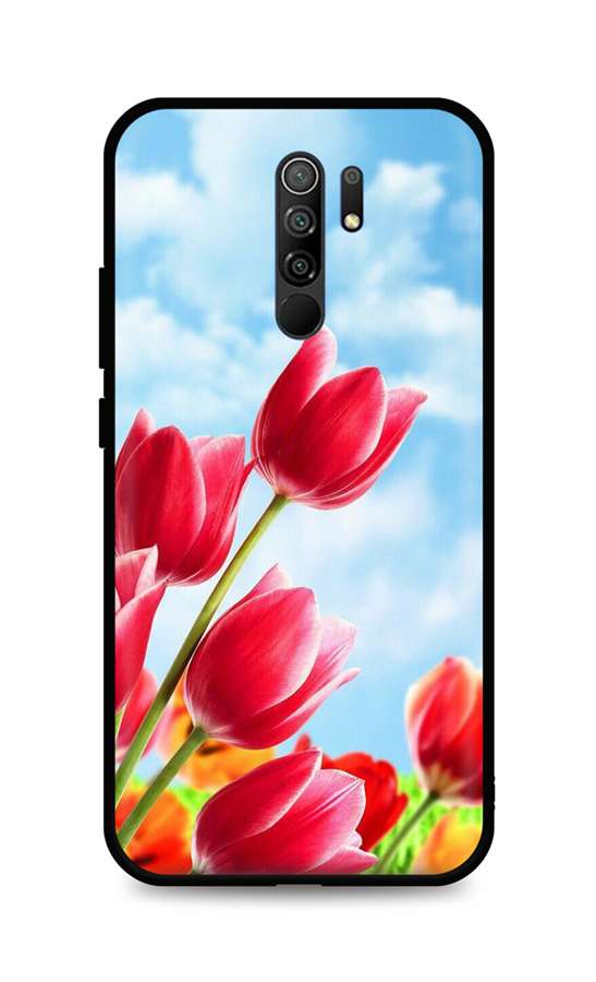 Levně Kryt TopQ Xiaomi Redmi 9 silikon Tulips 52932 (pouzdro neboli obal na mobil Xiaomi Redmi 9)