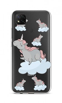 Zadní silikonový kryt na Xiaomi Redmi 9C Grey Unicorns