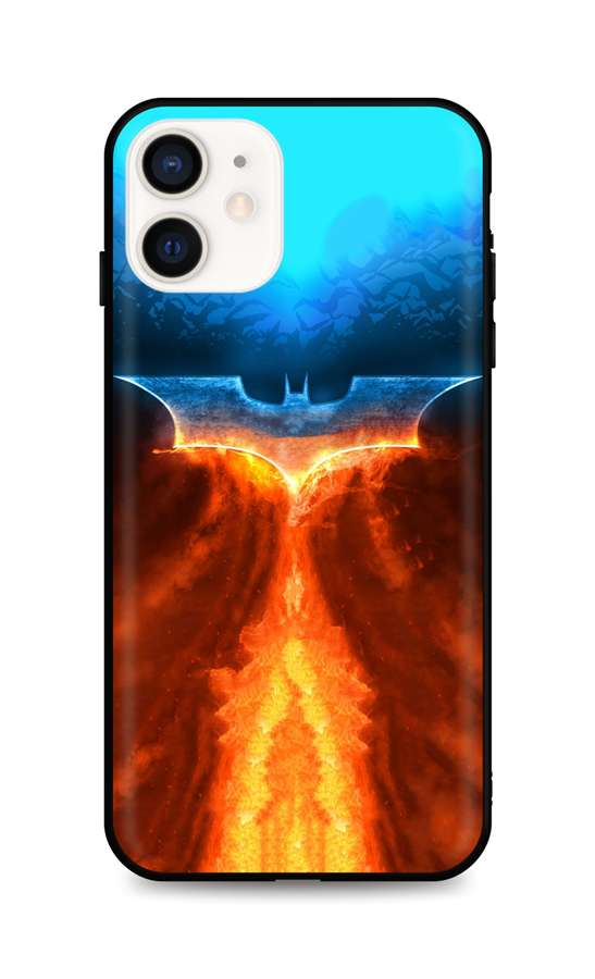 Levně Kryt TopQ iPhone 12 mini silikon Fiery Batman 53293 (pouzdro neboli obal na mobil iPhone 12 mini)