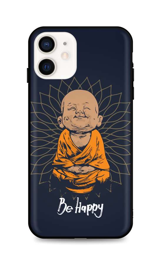 Kryt TopQ iPhone 12 mini silikon Be Happy 53324 (pouzdro neboli obal na mobil iPhone 12 mini)