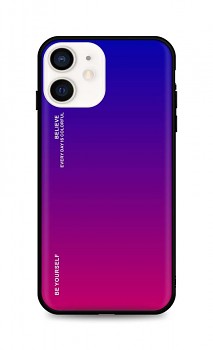 Zadní pevný kryt LUXURY na iPhone 12 mini duhový fialový