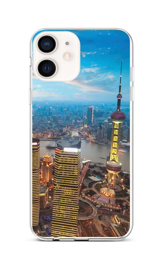 Levně Kryt TopQ iPhone 12 mini silikon City 53412 (pouzdro neboli obal na mobil iPhone 12 mini)