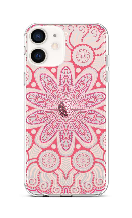 Levně Kryt TopQ iPhone 12 mini silikon Romantic Mandala 53430 (pouzdro neboli obal na mobil iPhone 12 mini)