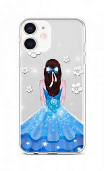 Zadní silikonový kryt na iPhone 12 mini Blue Princess