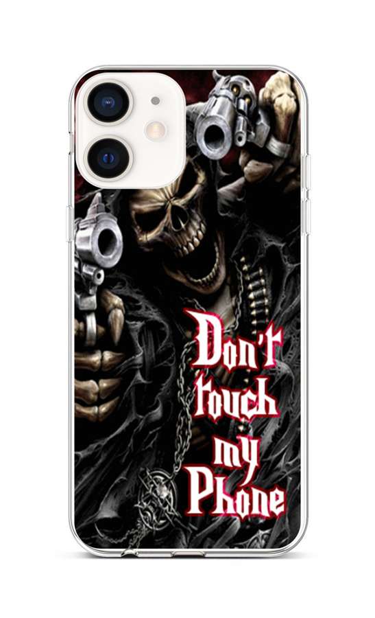 Levně Kryt TopQ iPhone 12 mini silikon Smrťák 53458 (pouzdro neboli obal na mobil iPhone 12 mini)