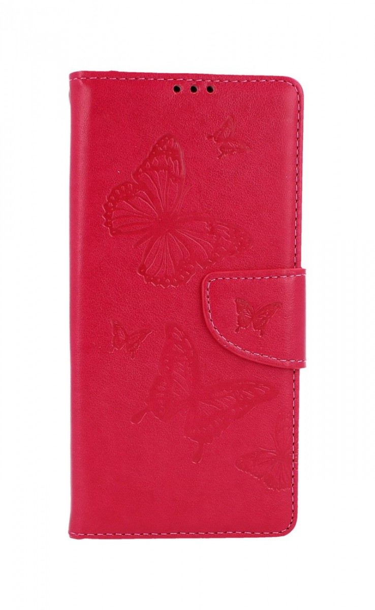 Levně Pouzdro TopQ Xiaomi Redmi 9A knížkové Butterfly růžové 53943 (kryt neboli obal Xiaomi Redmi 9A)