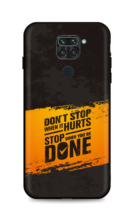 Zadní silikonový kryt DARK na Xiaomi Redmi Note 9 Don´t Stop