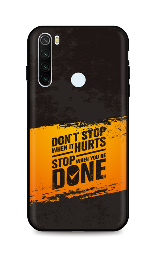 Kryt TopQ Xiaomi Redmi Note 8T silikon Don´t Stop 54168 (pouzdro neboli obal na mobil Xiaomi Redmi Note 8T)