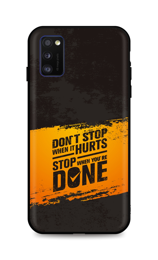 Levně Kryt TopQ Samsung A41 silikon Don´t Stop 54198 (pouzdro neboli obal na mobil Samsung A41)