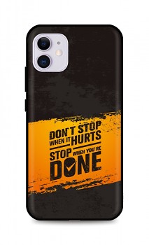 Zadní silikonový kryt DARK na iPhone 11 Don´t Stop