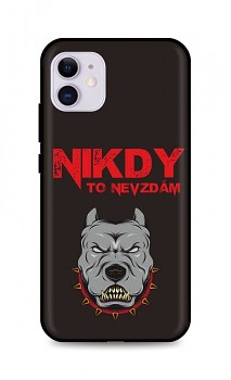 Zadní silikonový kryt DARK na iPhone 11 Nikdy to nevzdám