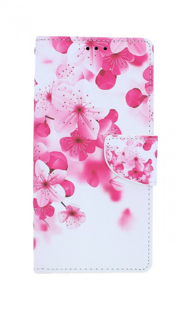 Knížkové pouzdro na Xiaomi Redmi 9C Růžové kvítky