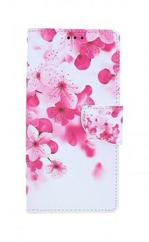 Knížkové pouzdro na Xiaomi Redmi Note 9 Pro Růžové kvítky