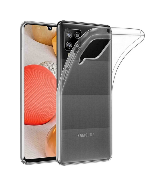 Levně Pouzdro TopQ Samsung A42 silikon průhledný ultratenký 0,5 mm 54746 (kryt neboli obal na mobil Samsung A42)