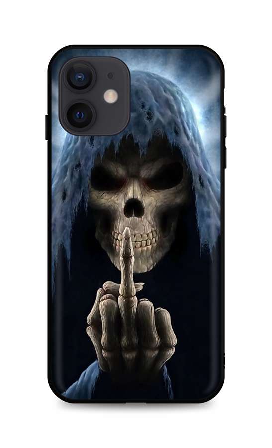 Levně Kryt TopQ iPhone 12 silikon Fuck Off 55067 (pouzdro neboli obal na mobil iPhone 12)