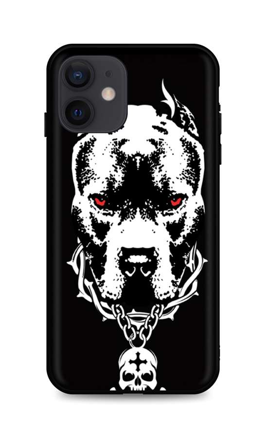 Levně Kryt TopQ iPhone 12 silikon Fighting Dog 55094 (pouzdro neboli obal na mobil iPhone 12)