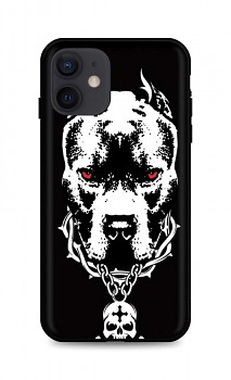 Zadní silikonový kryt DARK na iPhone 12 Fighting Dog