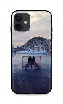 Zadní silikonový kryt DARK na iPhone 12 Hockey Goalie