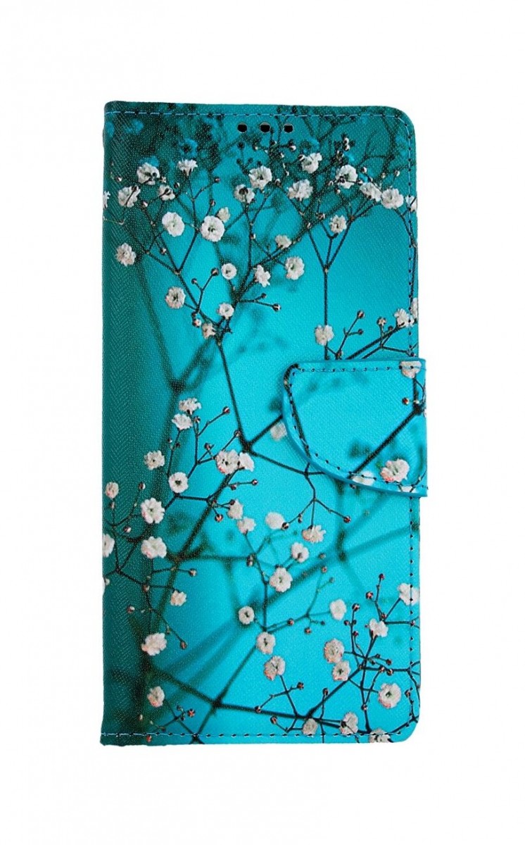 Knížkové pouzdro na Realme 7 Modré s květy