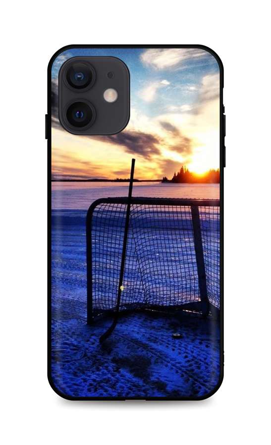 Levně Kryt TopQ iPhone 12 silikon Hockey Sunset 55156 (pouzdro neboli obal na mobil iPhone 12)