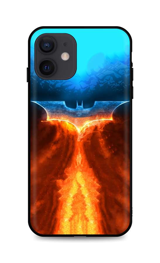 Levně Kryt TopQ iPhone 12 silikon Fiery Batman 55158 (pouzdro neboli obal na mobil iPhone 12)