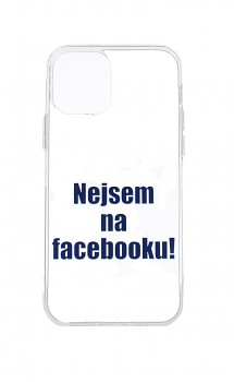 Zadní silikonový kryt na iPhone 12 Nejsem na Facebooku