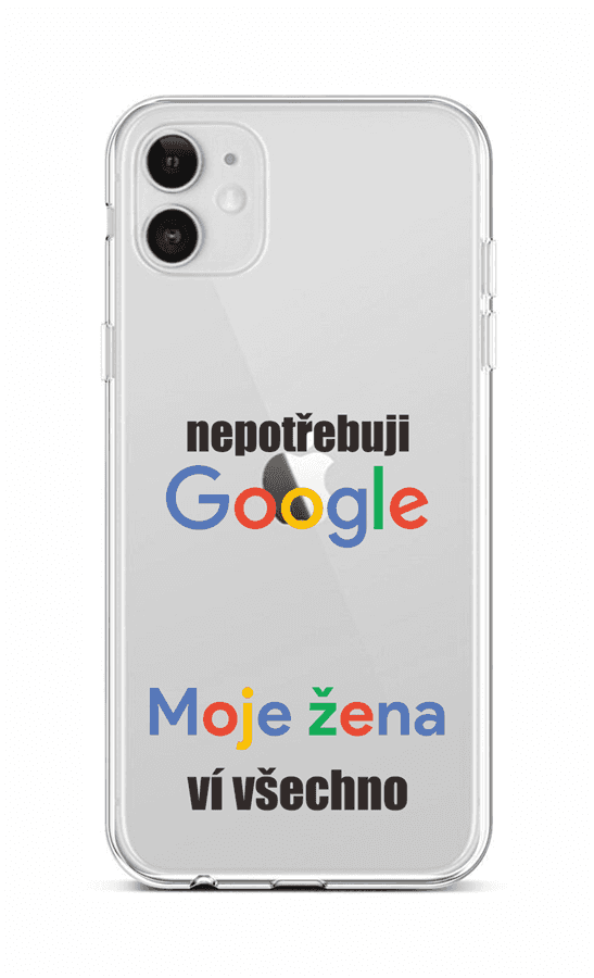 Kryt TopQ iPhone 12 silikon Google 55212 (pouzdro neboli obal na mobil iPhone 12)
