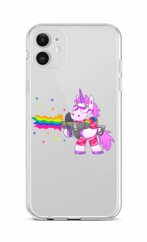 Zadní silikonový kryt na iPhone 12 Rainbow Gun