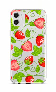 Zadní silikonový kryt na iPhone 12 Strawberries