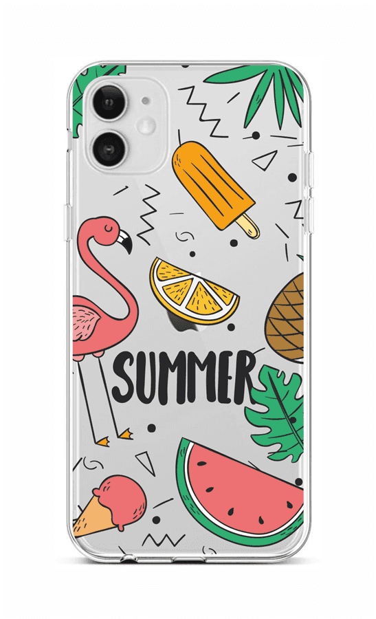 Kryt TopQ iPhone 12 silikon Summer 55324 (pouzdro neboli obal na mobil iPhone 12)