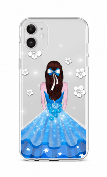 Zadní silikonový kryt na iPhone 12 Blue Princess