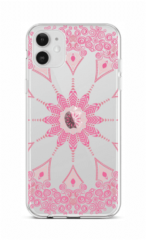 Zadní silikonový kryt na iPhone 12 Pink Mandala