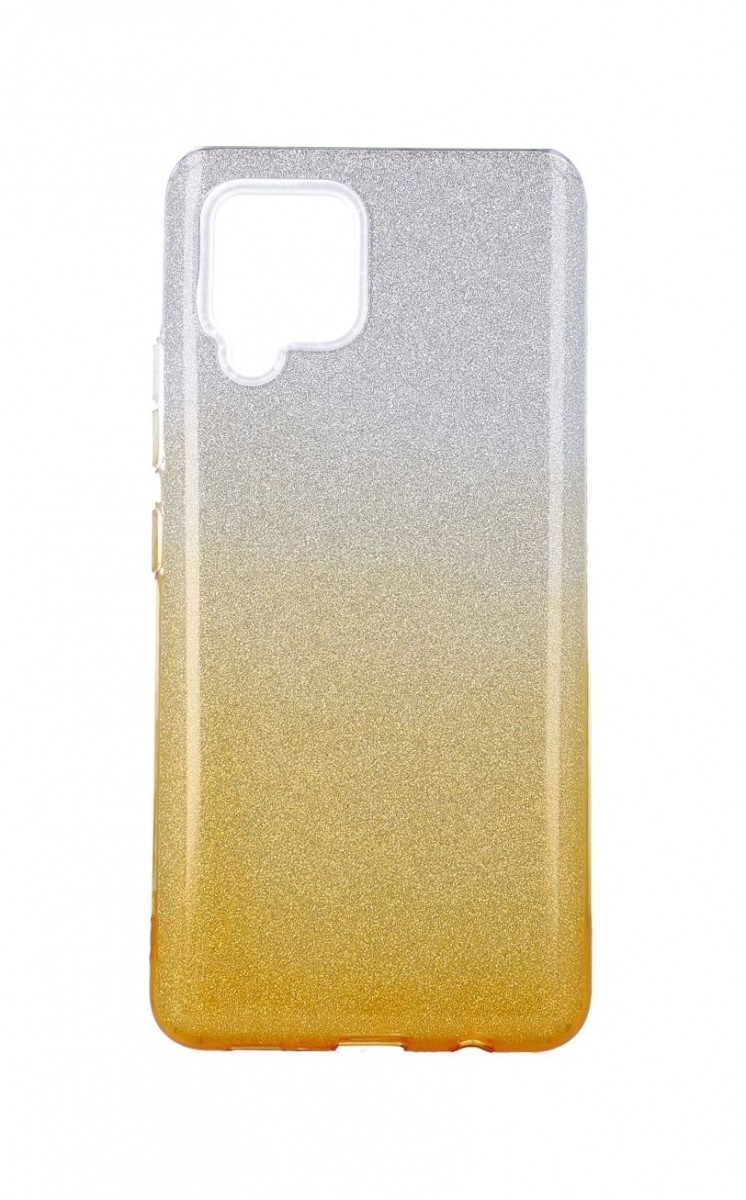 Kryt TopQ Samsung A42 glitter stříbrno-oranžový 55359 (pouzdro neboli obal na mobil Samsung A42)