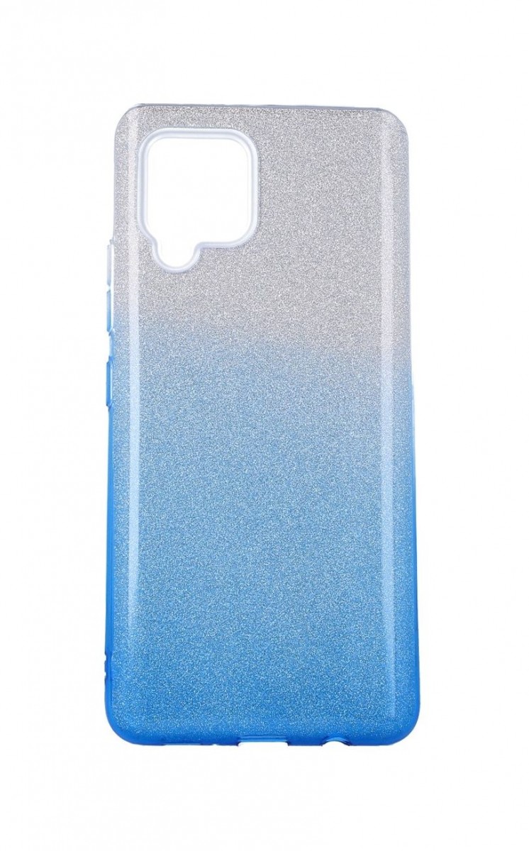 Kryt TopQ Samsung A42 glitter stříbrno-modrý 55361 (pouzdro neboli obal na mobil Samsung A42)