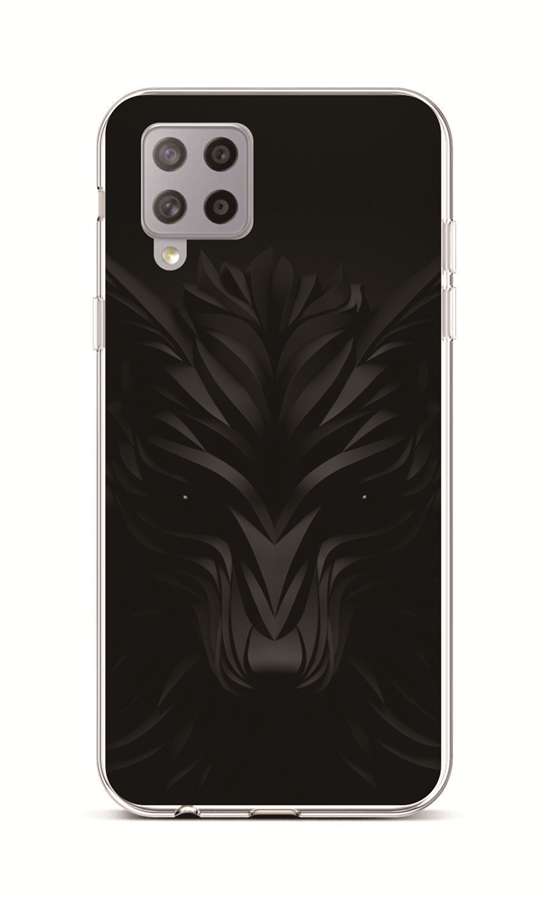 Levně Kryt TopQ Samsung A42 silikon Černý vlk 55414 (pouzdro neboli obal na mobil Samsung A42)