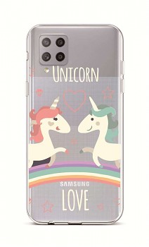 Zadní silikonový kryt na Samsung A42 Unicorn Love