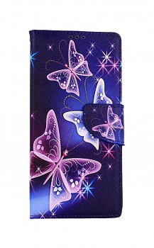 Knížkové pouzdro na Samsung A42 Modré s motýlky