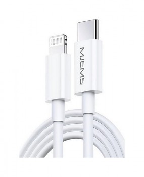 Datový kabel USAMS SJ329 MFi USB-C - Lightning bílý