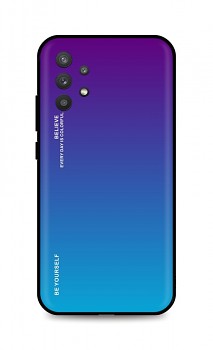 Zadní pevný kryt LUXURY na Samsung A32 5G duhový purpurový