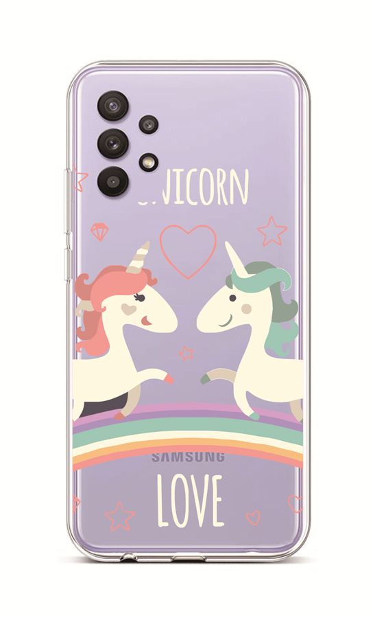 Kryt TopQ Samsung A32 5G silikon Unicorn Love 55742 (pouzdro neboli obal na mobil Samsung A32 5G)