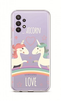 Zadní silikonový kryt na Samsung A32 5G Unicorn Love