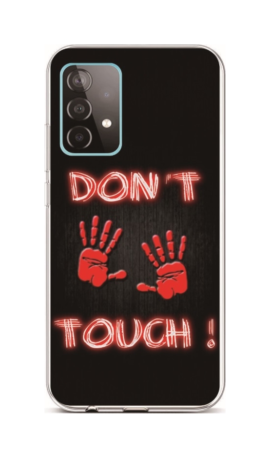 Levně Kryt TopQ Samsung A52 silikon Don't Touch Red 55766 (pouzdro neboli obal na mobil Samsung A52)