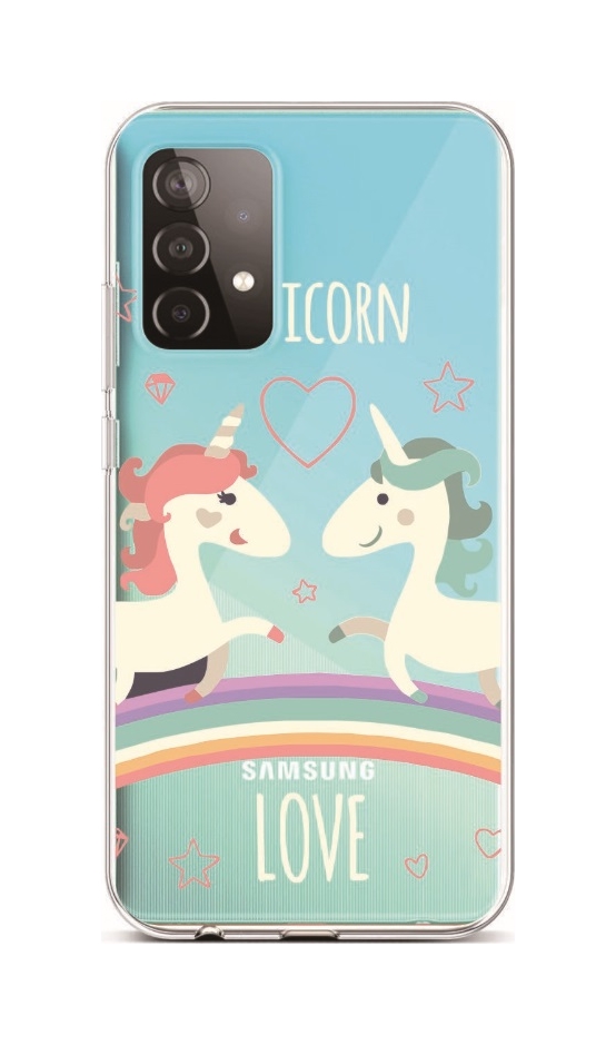 Kryt TopQ Samsung A52 silikon Unicorn Love 55780 (pouzdro neboli obal na mobil Samsung A52)