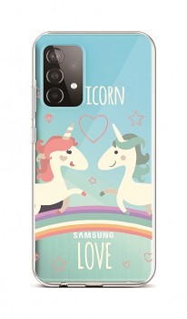 Zadní silikonový kryt na Samsung A52 Unicorn Love