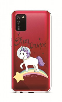 Zadní silikonový kryt na Samsung A02s Stay Unicorn