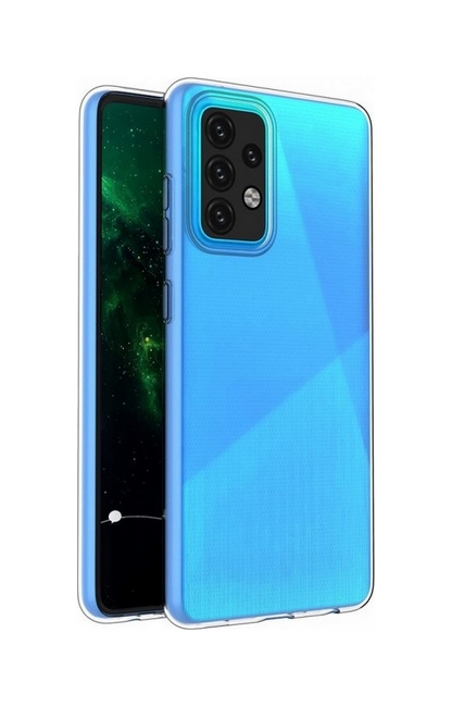 Levně Kryt TopQ Samsung A52 silikon 1 mm průhledný 55832 (pouzdro neboli obal na mobil Samsung A52)