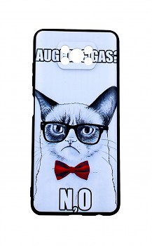 Zadní 3D silikonový kryt na Xiaomi Poco X3 Grumpy Cat